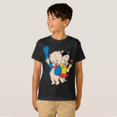 Porky Pig en Petunia T-shirt (Voorkant volledig)