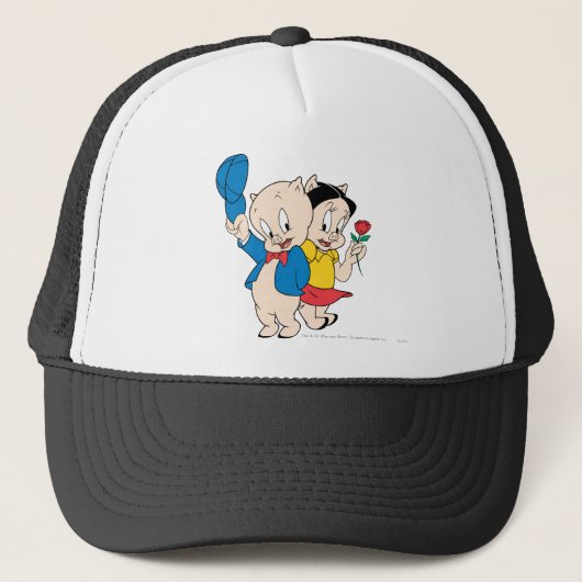 Porky Pig en Petunia Trucker Pet (Voorkant)