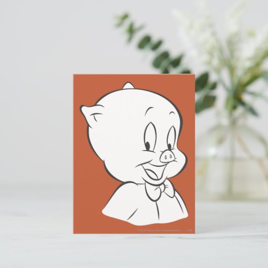 Porky Pig Expressive 4 Briefkaart (Staand voorkant)