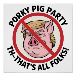 Porky Pig-feest: Game Over voor eenpartijregering Perfect Poster