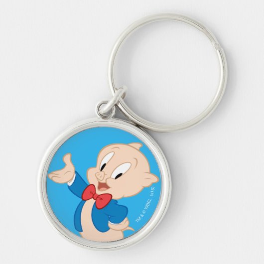 Porky Pig | Klassieke Pose Sleutelhanger (Voorkant)