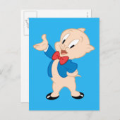 Porky Pig | Klassieke post Briefkaart (Voorkant / Achterkant)