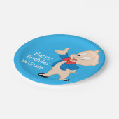 Porky Pig | Klassieke post Papieren Bordje (Gekanteld)