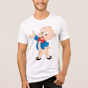 Porky Pig   Klassieke post Tri-Blend Shirt