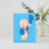 Porky Pig | PET Briefkaart (Staand voorkant)