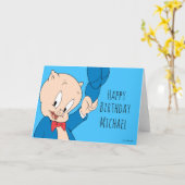 Porky Pig | PET Kaart (Gele Bloem)