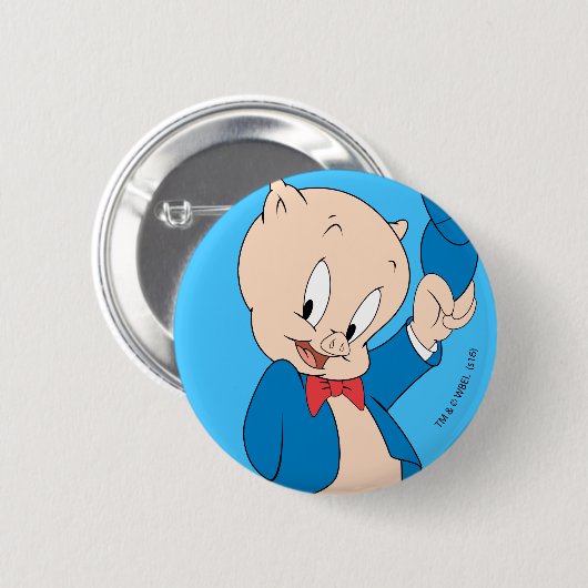 Porky Pig | PET Ronde Button 5,7 Cm (Voorkant /achterkant)