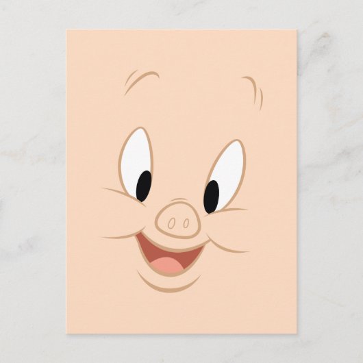 Porky Pig Smiling Face Briefkaart (Voorkant)