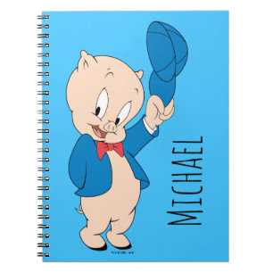 Porky Pig   Zwaaiende Hoed Notitieboek