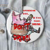 "PORKY SWINEBOAR" RONDE BUTTON 6,0 CM (In situ)