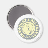 Porky TH-TH-THAT'S ALL FOLKS! Magneet (Voorkant / Achterkant)
