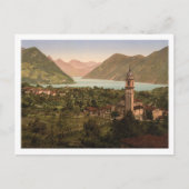 Porlezza City Uitzicht, Lombardije, Italië Briefkaart (Voorkant)