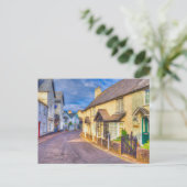 Porlock High Street Art Briefkaart (Staand voorkant)