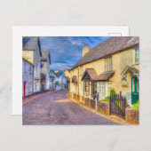 Porlock High Street Art Briefkaart (Voorkant / Achterkant)