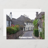 Porlock, Somerset-kaart (Voorkant / Achterkant)