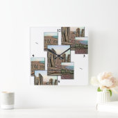 Porlock Triptych Vierkante Klok (Huis)