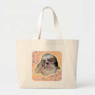 poronchi puppy flut grote tote bag