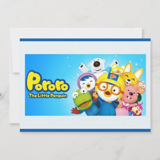 Pororo Birthday Kaart (Achterkant)