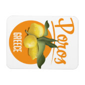 Poros Griekenland reisposter Art Print Magneet (Horizontaal)