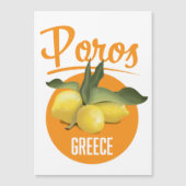 Poros Griekenland reisposter Kunstprint (Voorkant)