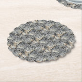 Porous Stone | Patroon in contanten | Kartonnen Onderzetters (Gekanteld)