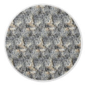 Porous Stone | Patroon in contanten | Keramische Knop (Voorkant)