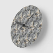 Porous Stone | Patroon in contanten | Ronde Klok (Hoek)