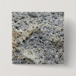 Porous Stone | Vierkante Button 5,1 Cm