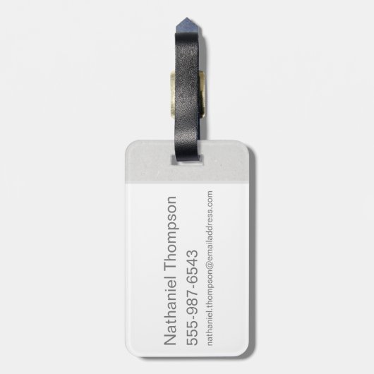 PORPENTINA GOLDSTEIN™ Illustratie Bagagelabel (Achterkant verticaal)