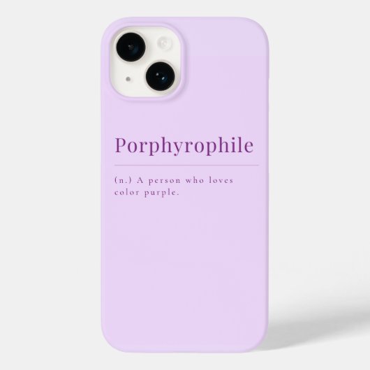 Porphyrophile: Lavendel iPhone Case (Achterkant)