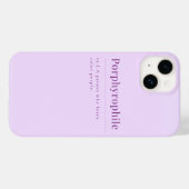 Porphyrophile: Lavendel iPhone Case (Achterkant (horizontaal))