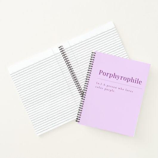 Porphyrophile: Lavendel Notitieboek voor Paarse li (Binnen)