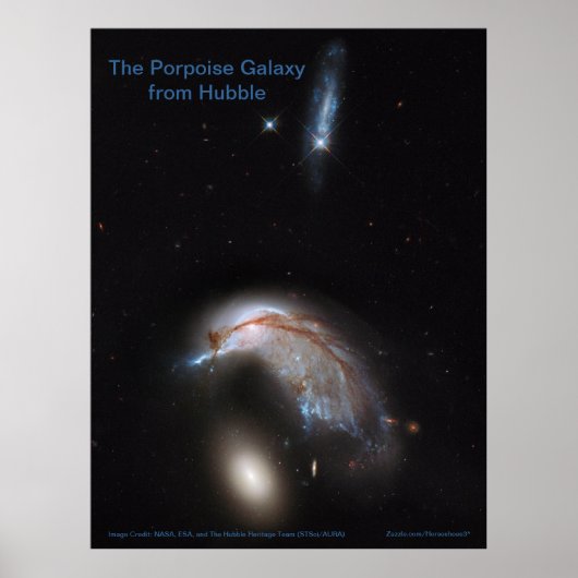Porpoise Galaxy uit Hubble (NGC 2936) - poster (Voorkant)