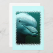 Porpoise Invitation Kaart (Voorkant / Achterkant)