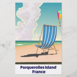 Porquerolles Eiland Frankrijk reisposter Briefpapier