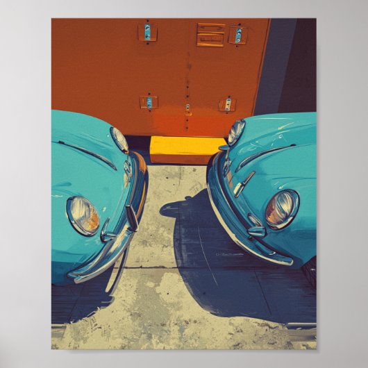 Porsche 356 poster (Voorkant)