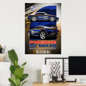 PORSCHE 911 DAKAR POSTER (Thuiskantoor)