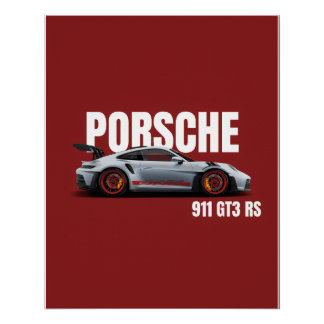 Porsche 911 GT3 RS-digitaal Perfect Poster