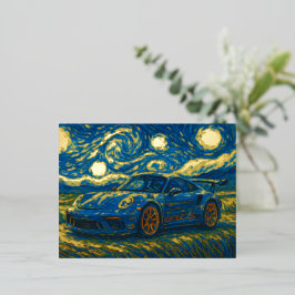 Porsche 911 GT3 RS  Folie Feestdagen Briefkaart