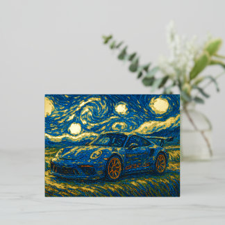 Porsche 911 GT3 RS Folie Feestdagen Briefkaart