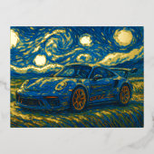 Porsche 911 GT3 RS  Folie Feestdagen Briefkaart (Voorkant)