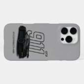 Porsche 911 GT3 telefoonhoes – Slank grijs design iPhone Hoesje (Achterkant horizontaal)