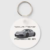Porsche 911 (PERSONALIZED) 992.2 Sleutelhanger (Voorkant)