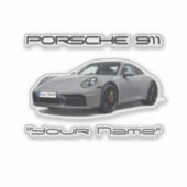Porsche 911 (PERSONALIZED) 992.2 Sticker (Voorkant)