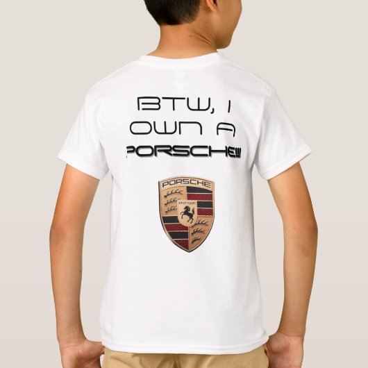 Porsche 911 (PERSONALIZED) 992.2 T-shirt (Achterkant)