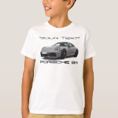 Porsche 911 (PERSONALIZED) 992.2 T-shirt (Voorkant)