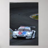 Porsche 911 RSR no93 24 uur van Le Mans 2019 Poster (Voorkant)