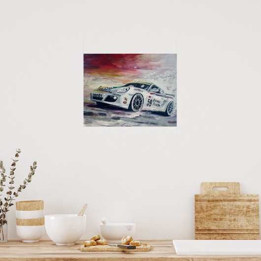 Porsche, art poster (Keuken)