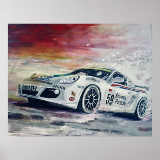 Porsche, art poster