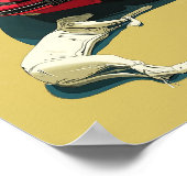 Porsche en hond poster (Hoek)